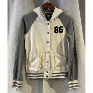 Vintage Y2K Victorias Secret x PINK Bling Jeweled Heart Hoodie Varsity Jacket S